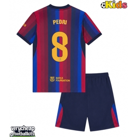 Barcelona Pedri Gonzalez #8 Replica Home Minikit 2026-27 Short Sleeve (+ pants)